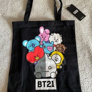 BT21 Cuddle Puddle tote bag Line Friends Bangtan BTS